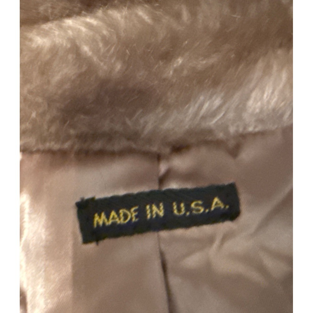 Style VI LTD. Faux Fur Coat Vintage 1980s USA Made Brown - Picture 5 of 11